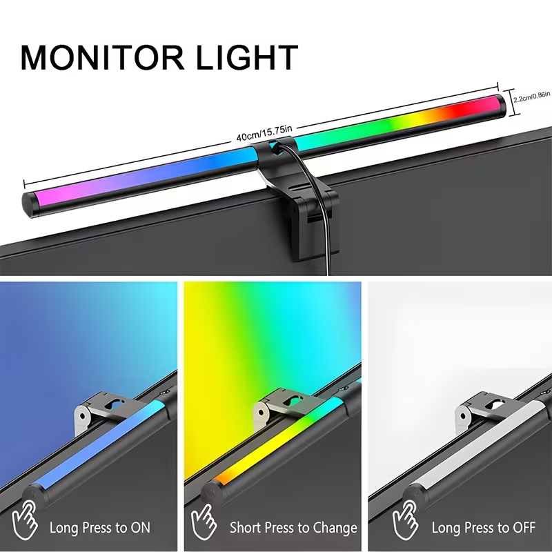 Monitor Light Bar RGB Lightbar - Setup Desk Monitor ulasan dan harga