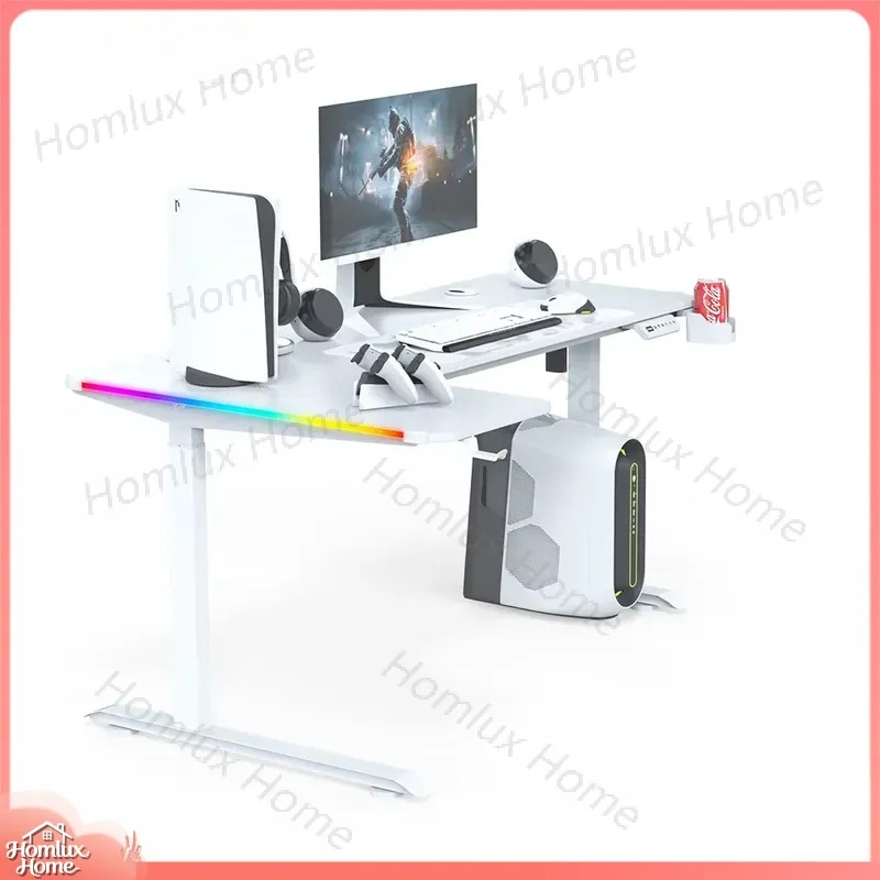 Gaming Desk Height Adjustable  - Desk Setup L Shaped ulasan dan harga