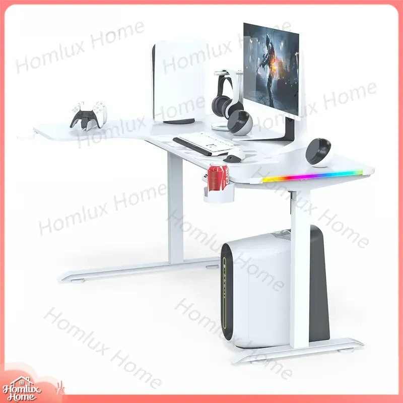 Gaming Desk Height Adjustable  - Desk Setup L Shaped ulasan dan harga