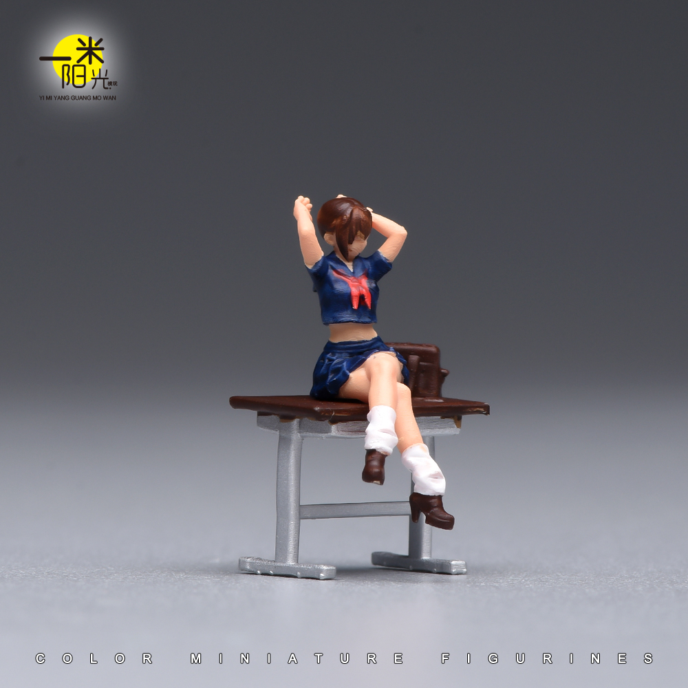 Painted Miniature 1/87 1/64 Ja - Desk Setup With Tv ulasan dan harga