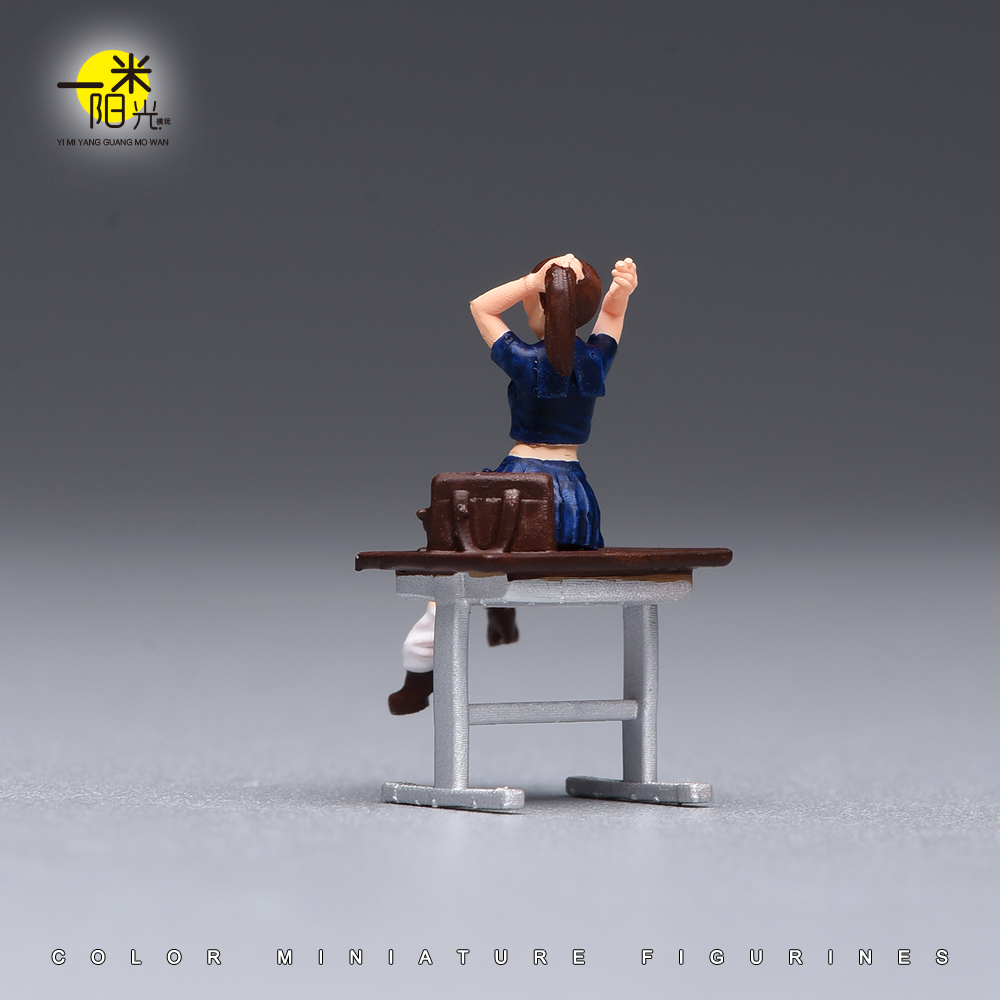 Painted Miniature 1/87 1/64 Ja - Desk Setup With Tv ulasan dan harga