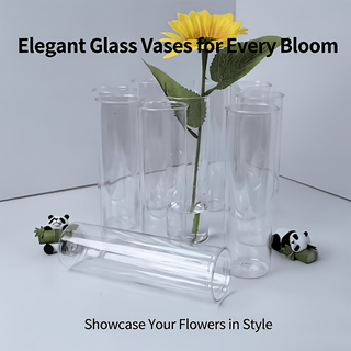 10-27Clear Acrylic Cylinder Va - Desk Setup Minimalist ulasan dan harga
