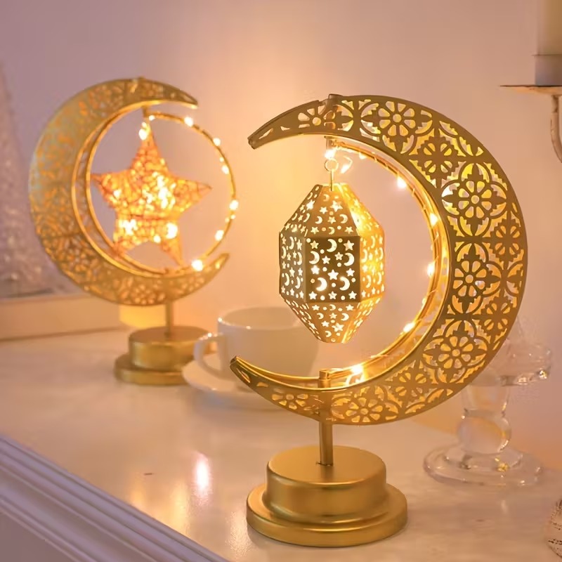 Ramadan LED Night Light Rotati - Desk Setup Lamp ulasan dan harga