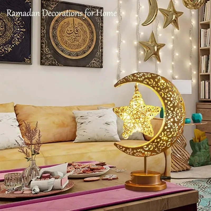 Ramadan LED Night Light Rotati - Desk Setup Lamp ulasan dan harga