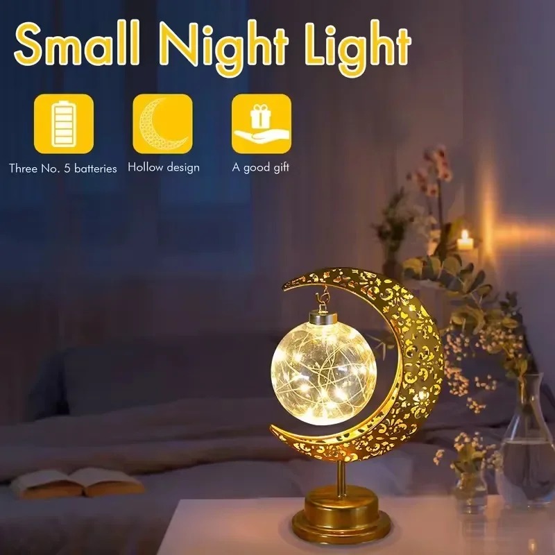 Ramadan LED Night Light Rotati - Desk Setup Lamp ulasan dan harga