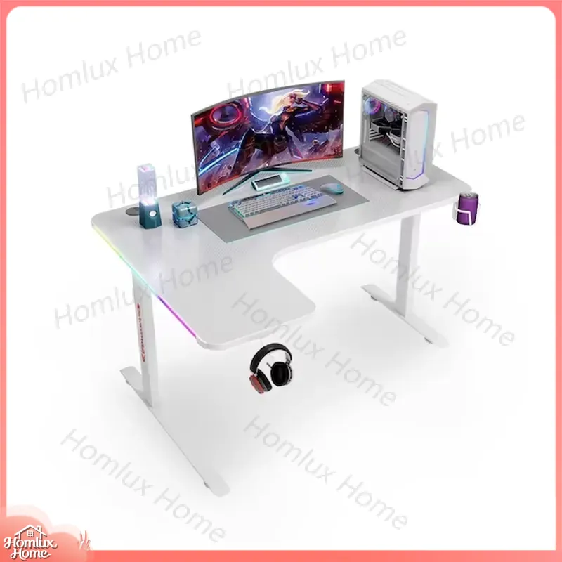 Large L-Shaped RGB LED Gaming  - Desk Setup L Shaped ulasan dan harga