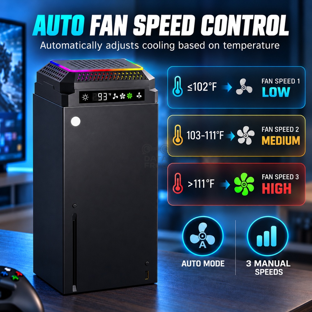 DATA FROG Auto Cooling Fan for - Desk Setup Xbox ulasan dan harga