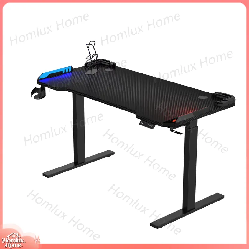 Custom Adjustable RGB LED Desk - Desk Setup L Shaped ulasan dan harga