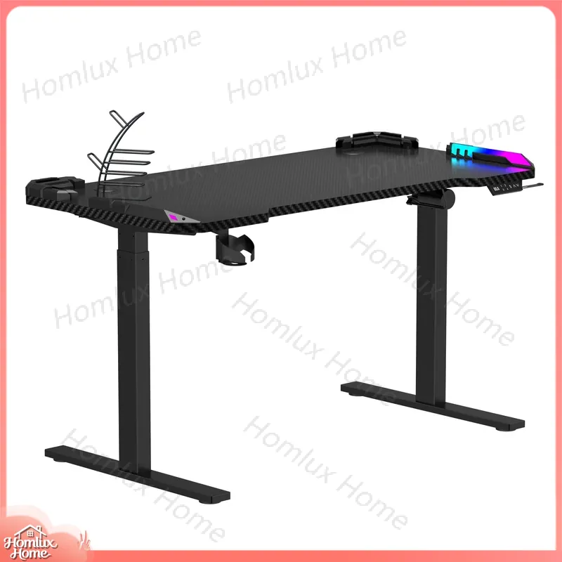 Custom Adjustable RGB LED Desk - Desk Setup L Shaped ulasan dan harga